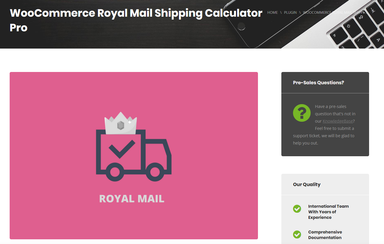 Principaux plug-ins d'expédition de courrier Royal Mail de WooCommerce pour les tarifs et le suivi 3