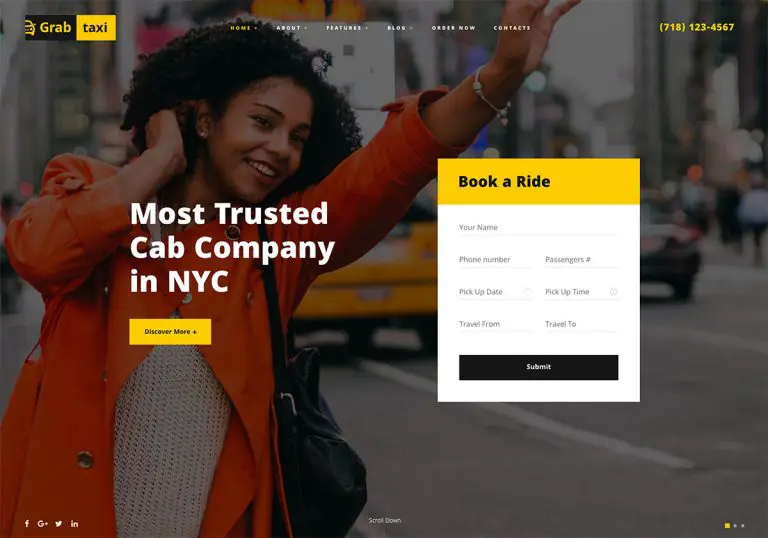 10 thèmes WordPress pour les services de taxi et de location de voiture 2019 147