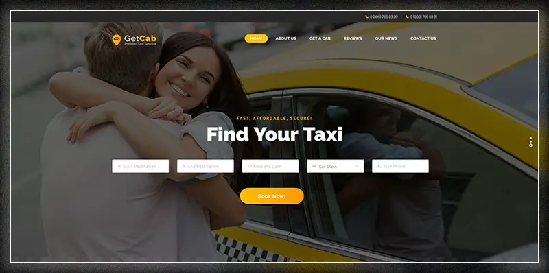 GetCab | Service de taxi en ligne