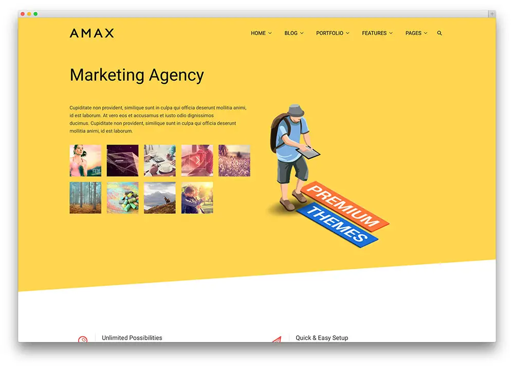 amax marketing firm wp theme