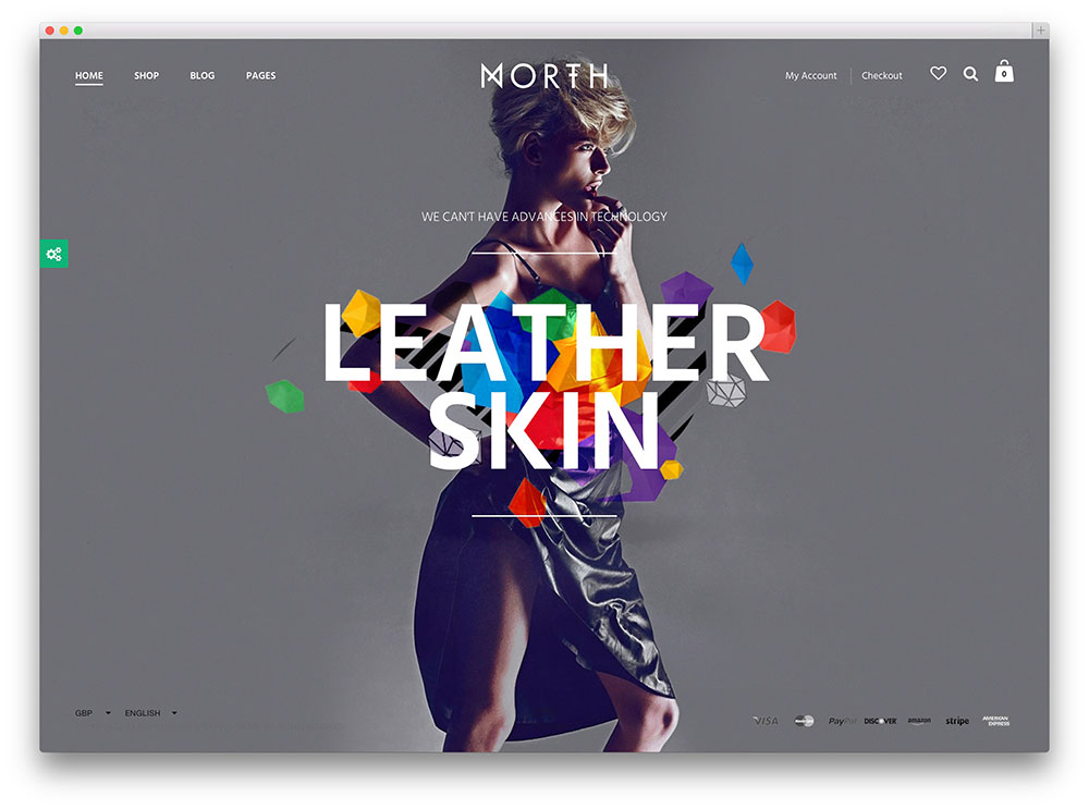 north unique ecommerce template