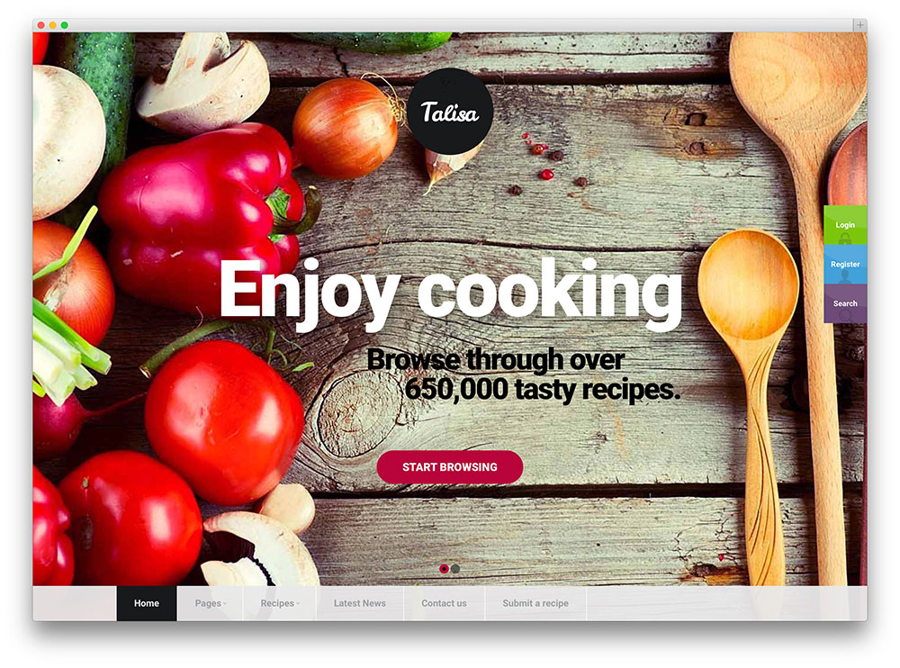 telisa recipe sharing wordpress theme