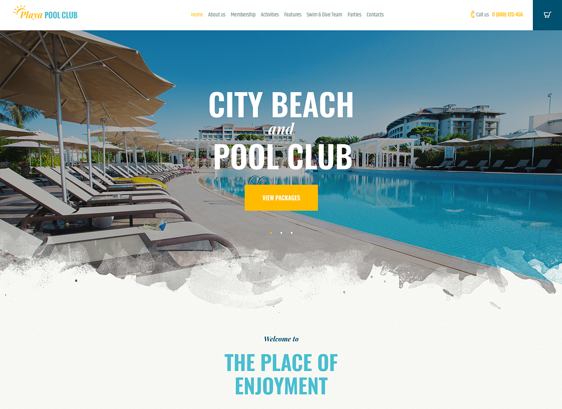 Playa - Thème WordPress du City City & Pool Club