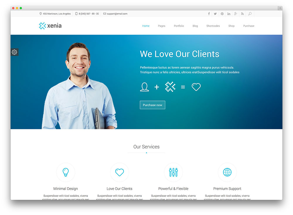 xenia corporate theme