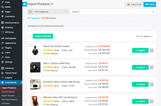 DropshipMe Review - Ajoutez les produits AliExpress sélectionnés à WooCommerce 1