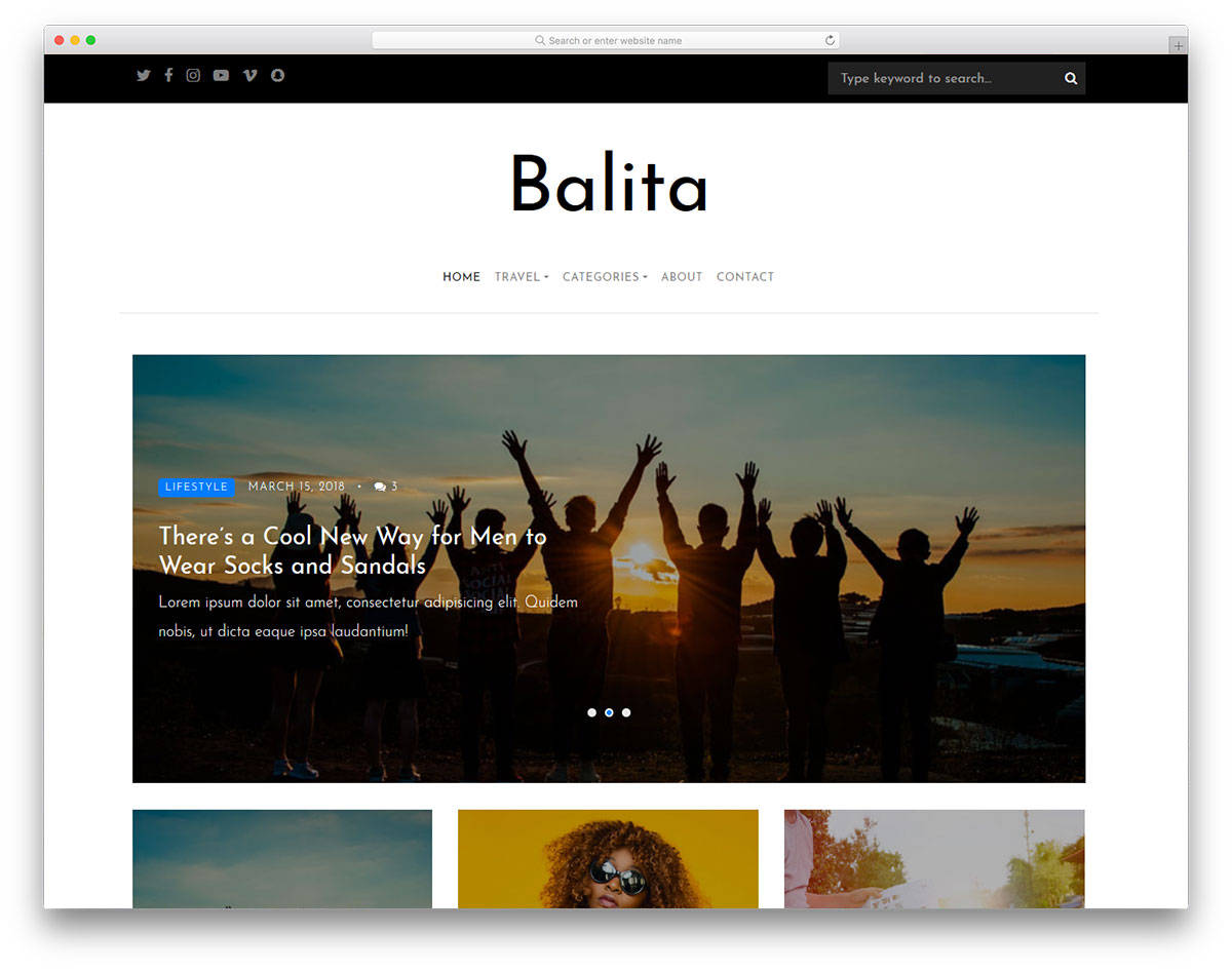 Balita Modèle Gratuit