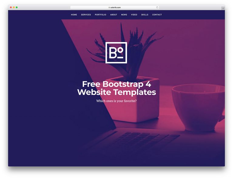 35 meilleurs sites Web gratuits pour Bootstrap 4 2019 133