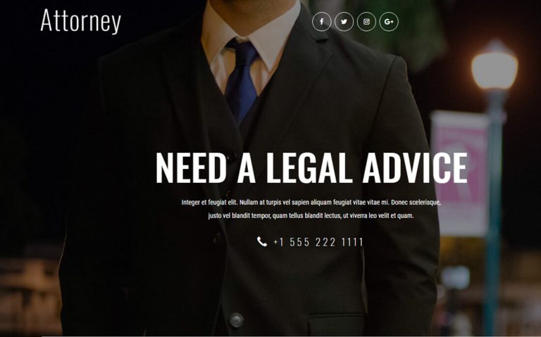 13 meilleurs modèles de sites Web d'avocats gratuits pour les sites juridiques 2019 7