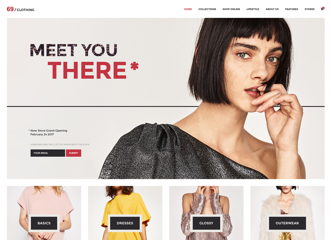 69 vêtements | Thème WordPress pour magasin de marque et boutique de mode