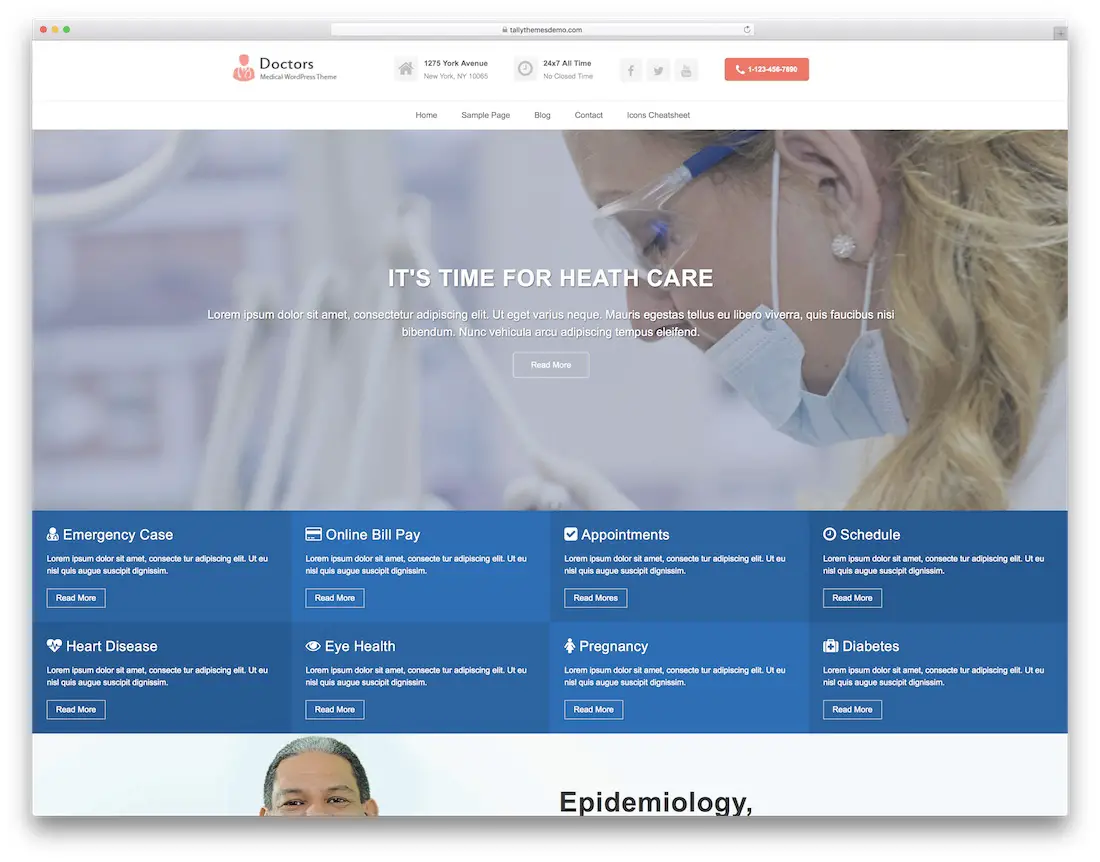 modèle de site web médical gratuit