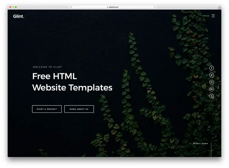 64 modèles de sites Web HTML gratuits 2019 113