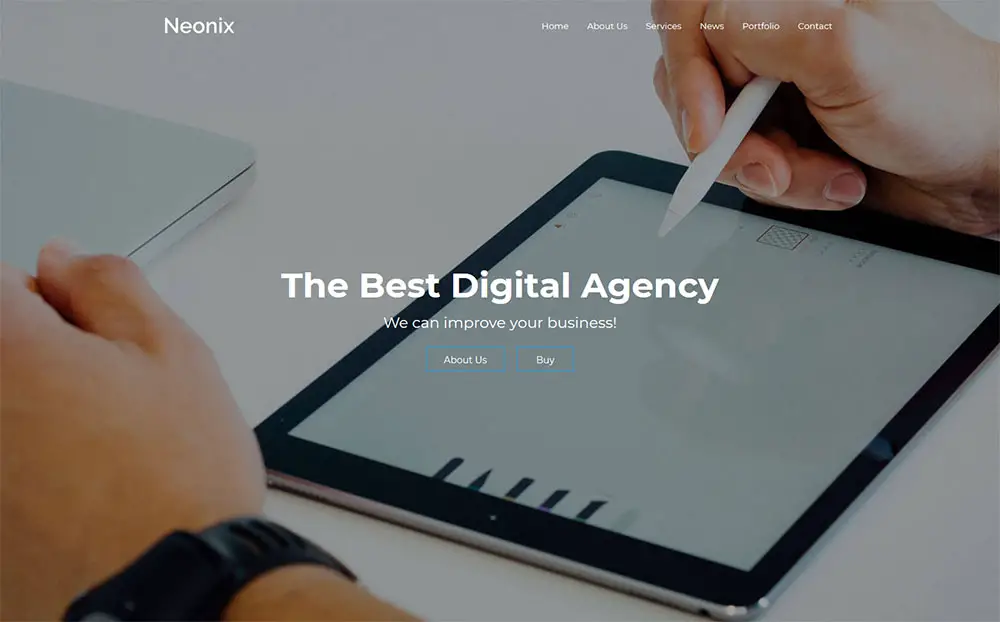 Neonix - Thème WordPress pour une agence numérique