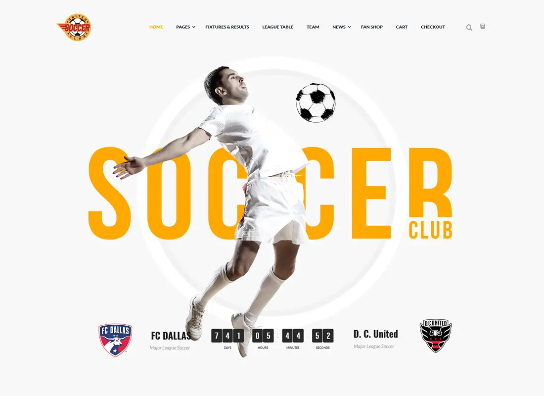 Soccer Club - Thème WordPress