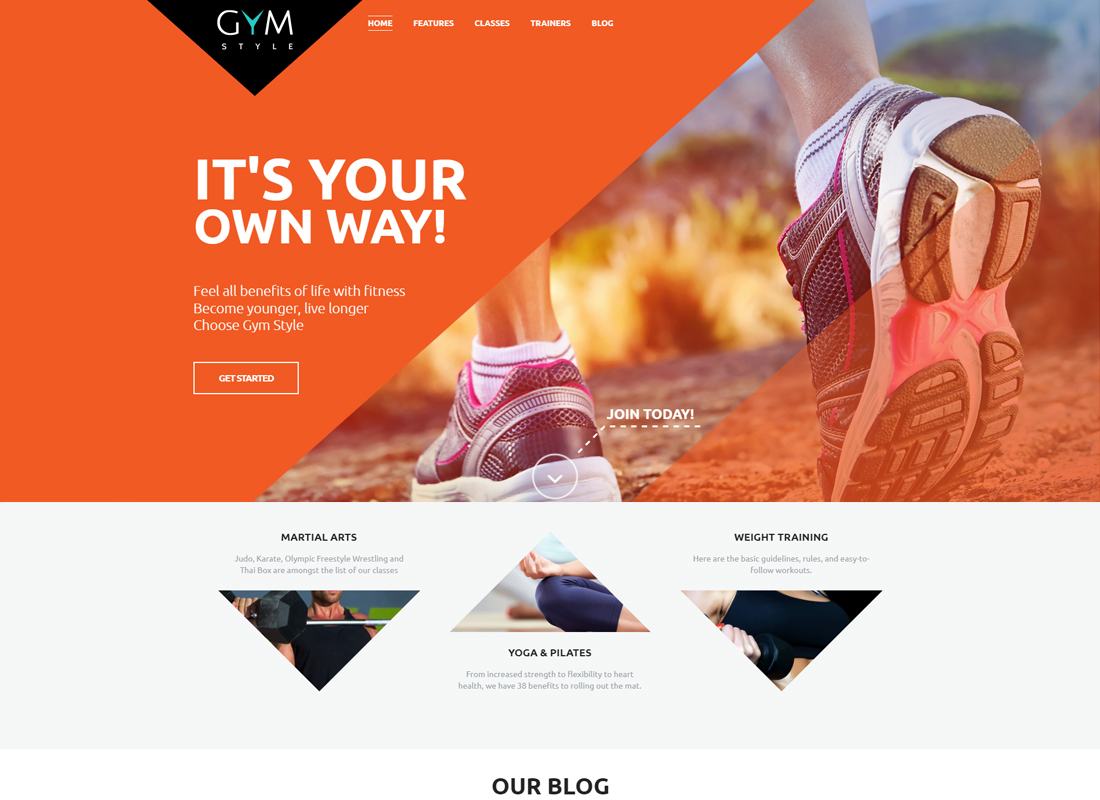 GYM | Thème WordPress pour club de sport et de fitness