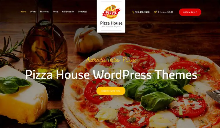 14 thèmes WordPress Premium Pizza House pour 2019 99