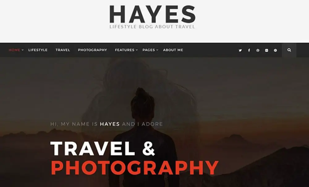 Hayes - Thème WordPress pour Blog de voyage
