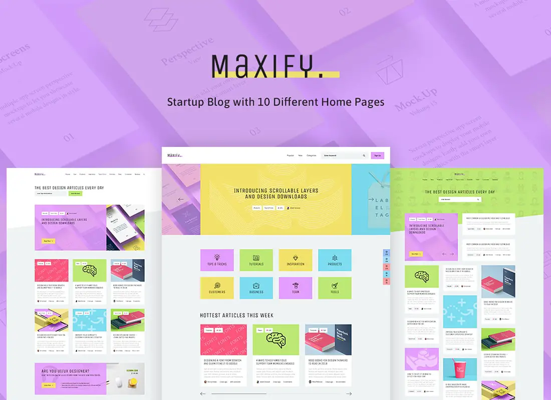 Maxifier | Thème WordPress pour les startups et les entreprises