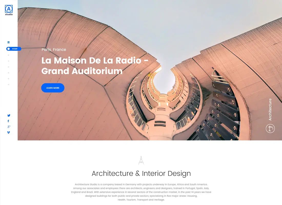 A.Studio | Thème WordPress de design d'intérieur et d'architecture