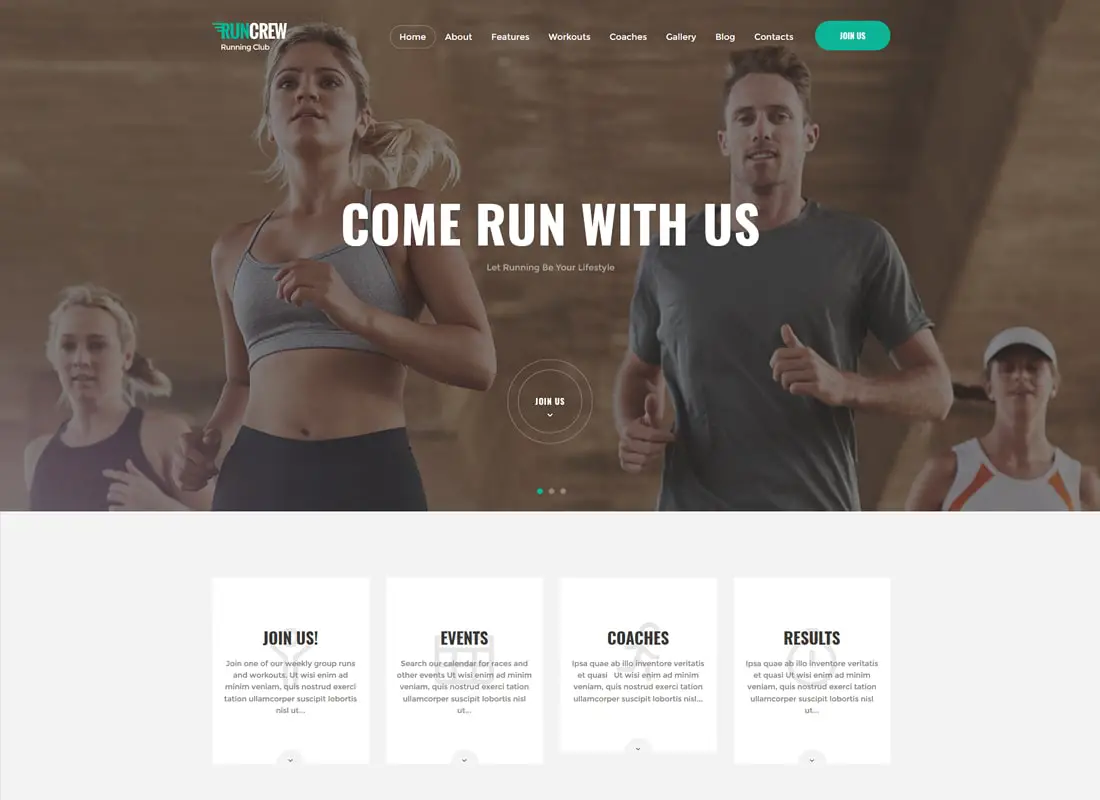 RunCrew | Thème WordPress pour club de course, marathon et sport