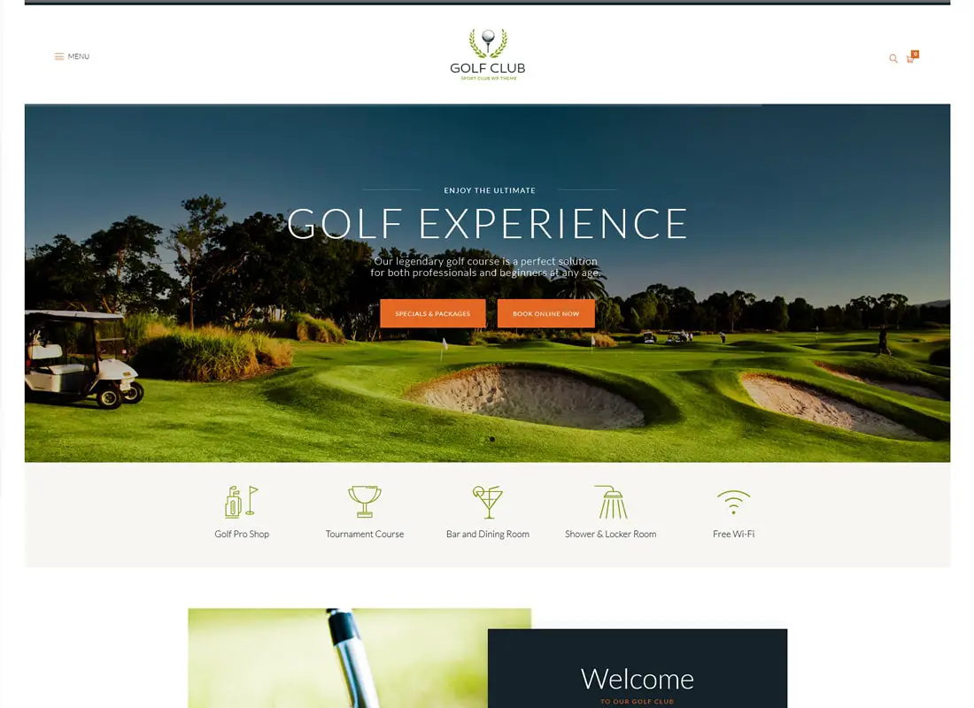 Golf Club - Thème WordPress - Sports et événements