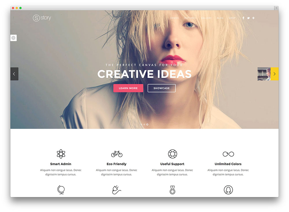 story creative multipurpose theme