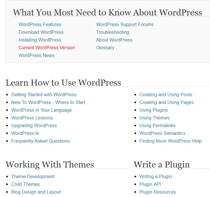WordPress Codex - WordPress Débutant