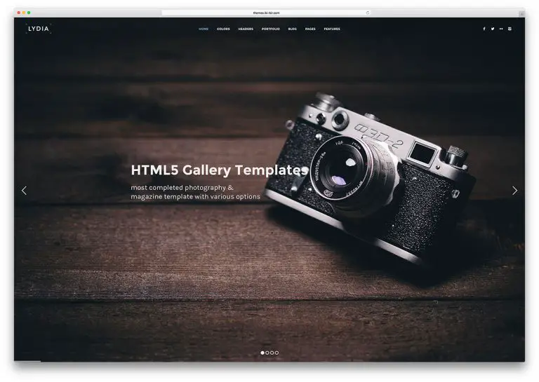 23 meilleurs modèles de site Web Galerie HTML5 2019 13
