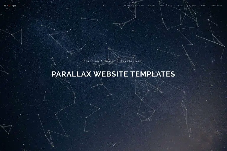 31 Modèles de site Web HTML5 / CSS3 Parallax Minimal 2019 2