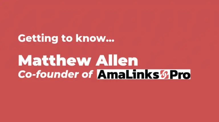 Faire connaissance avec Matthew Allen, co-fondateur d'AmaLinks Pro 69