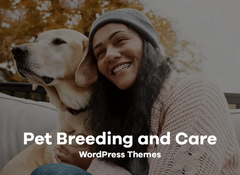 Élevage et soins des animaux domestiques Thèmes WordPress 2019 20