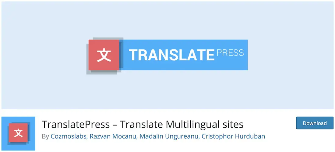 translatepress wordpress multilingue plugin