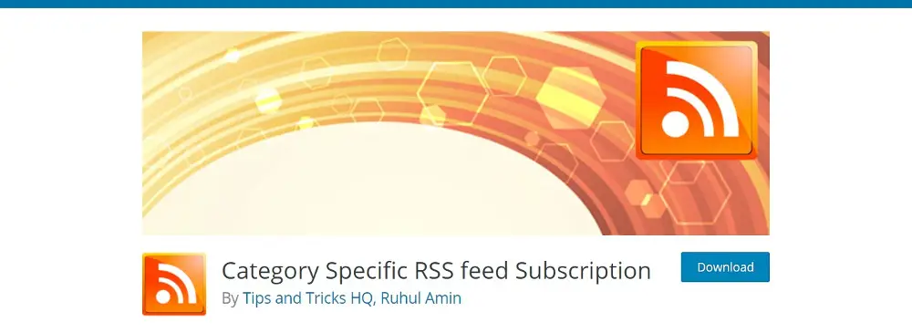 Abonnement aux flux RSS par catégorie