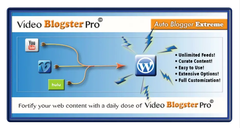 Vidéo Blogster Pro