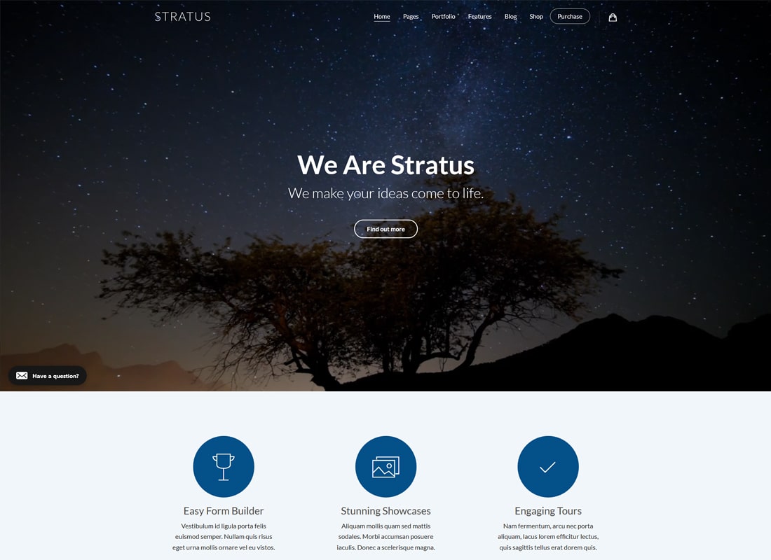 Stratus | Thème WordPress pour technologies de démarrage d'applications, SaaS et logiciels