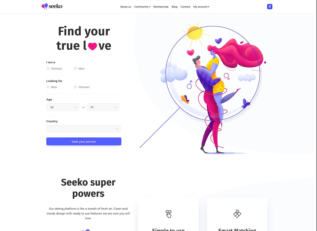 Seeko | Générateur de sites communautaires avec BuddyPress SuperPowers WordPress Theme