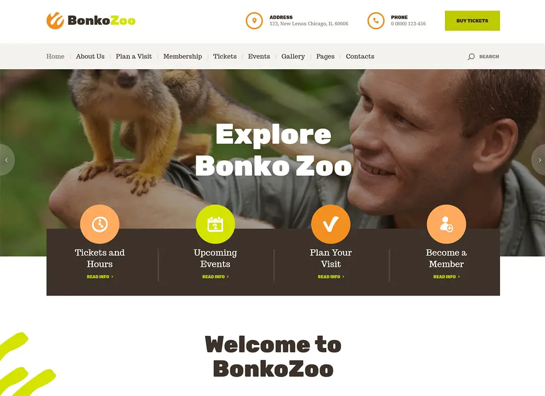 Bonko | Thème WordPress pour Safari et Zoo