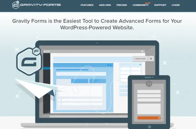 Best Contact Form Plugins pour WordPress gravity formes