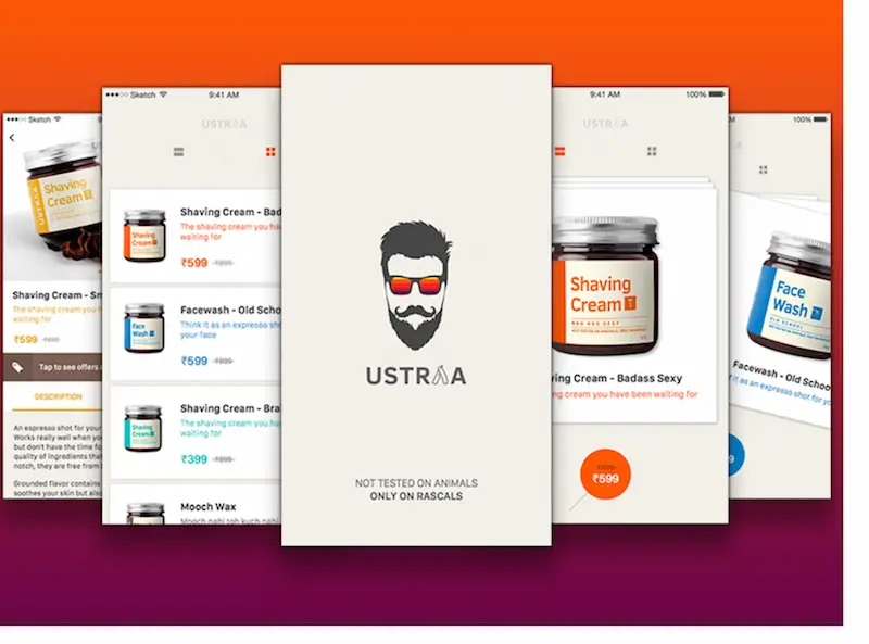 Ustraa iOS Mobile App