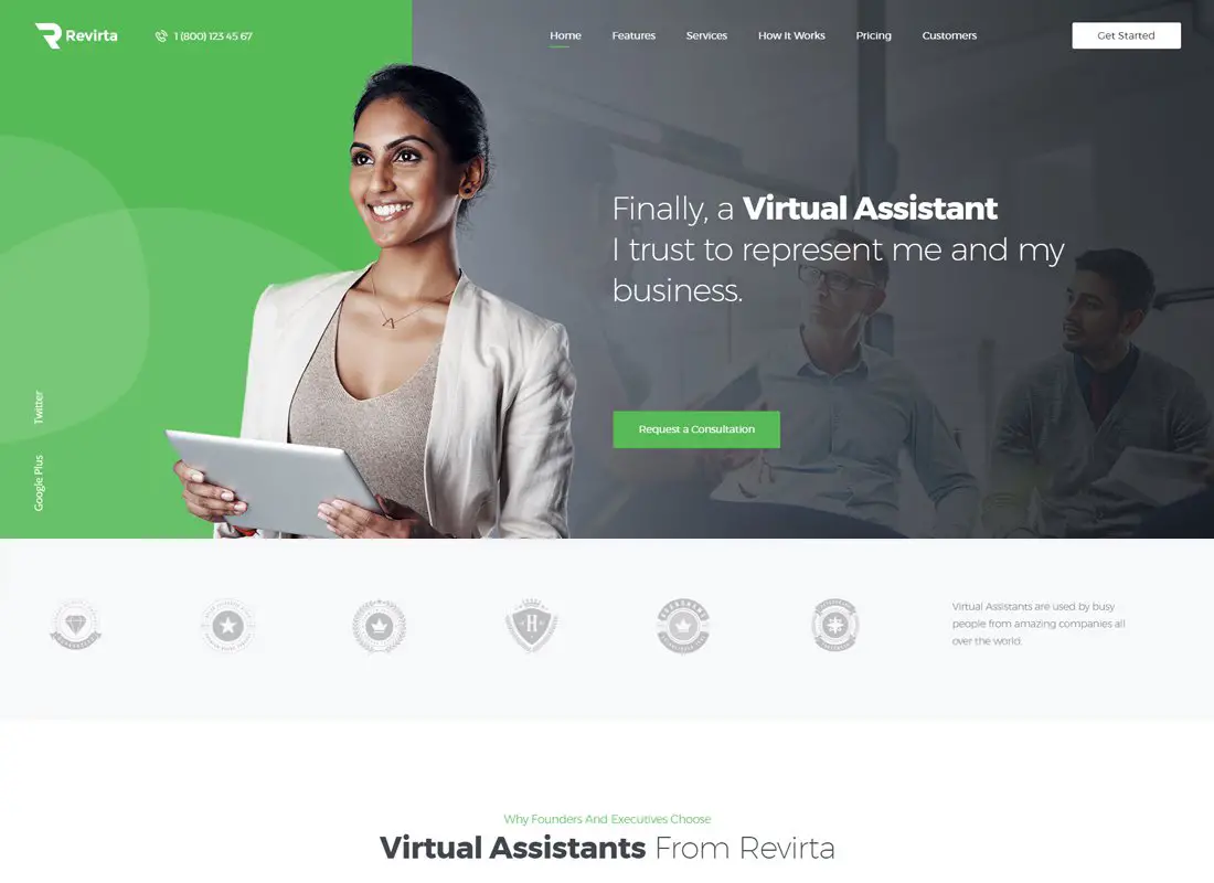 Revirta | Thème WordPress pour assistant virtuel
