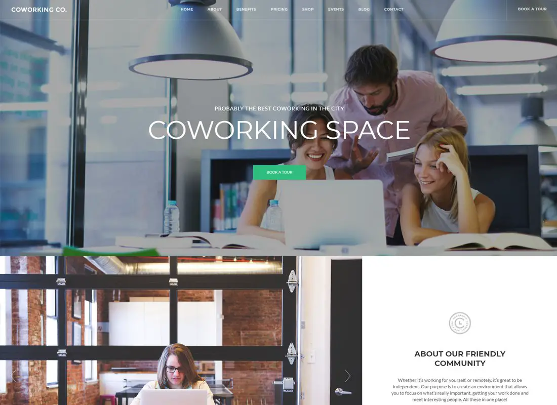 Coworking Co. | Thème WordPress pour espace créatif