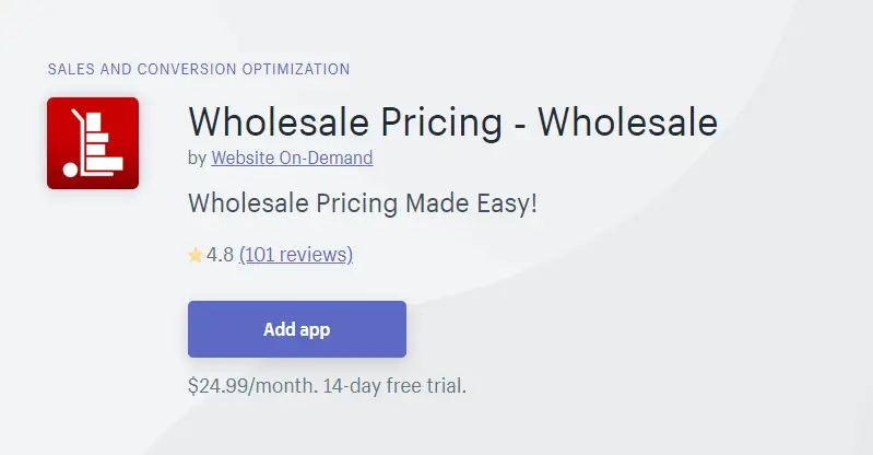 15 meilleures applications de prix de gros sur Shopify eCommerce App Store 1