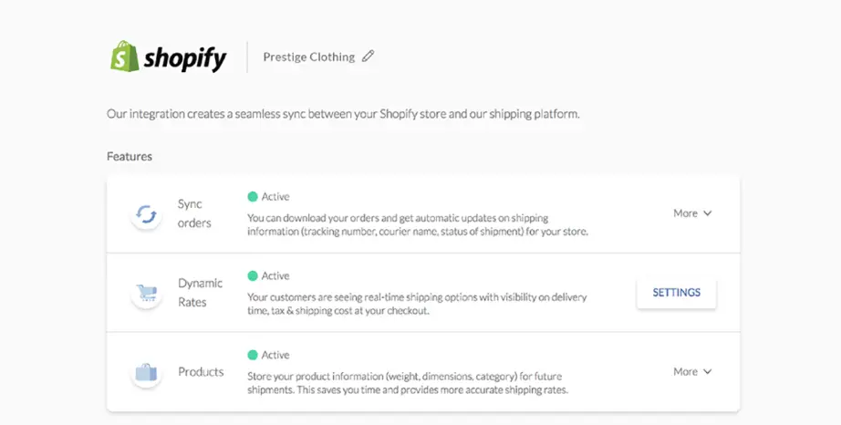 Applications Shopify pour les tarifs d'expédition et l'impression d'étiquettes