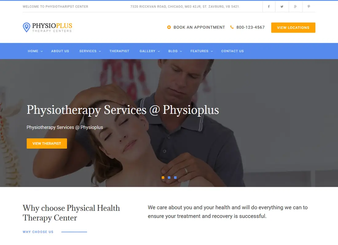Physio Plus | Physiothérapie et physiothérapie Thème WordPress