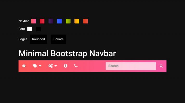 20 exemples impressionnants de Navbar Bootstrap [gratuit] 33
