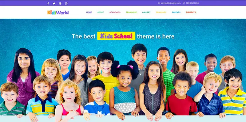 Kids World - Thème WordPress pour enfants, enfants