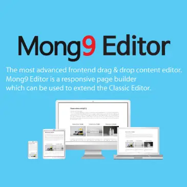 Une introduction à l'éditeur Mong9 pour la construction de pages WordPress 1