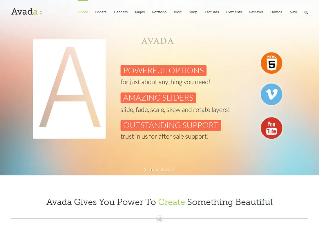 Avada | Thème polyvalent réactif