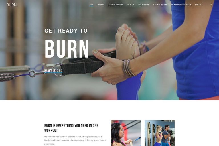 18 meilleurs sites Web de gymnastique Inspiration Design 2019 6