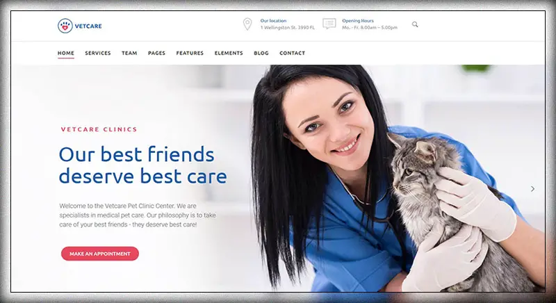 Vetcare Medical - Thème WordPress pour animaux de compagnie, vétérinaires et vétérinaires