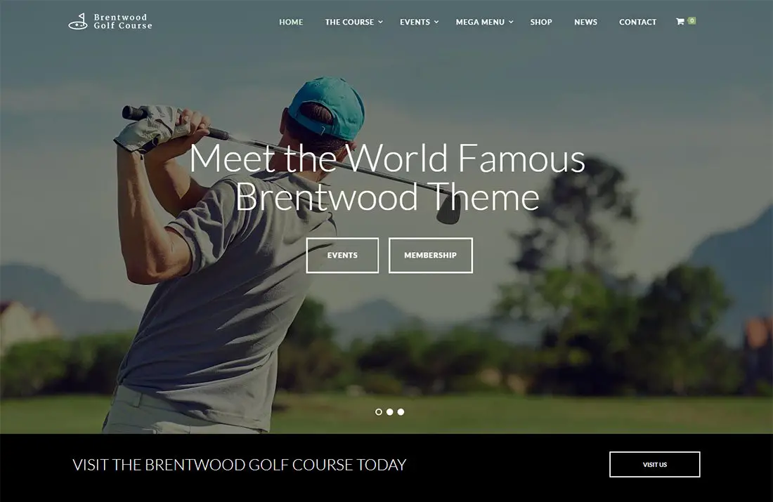 Brentwood WordPress Golf Thème